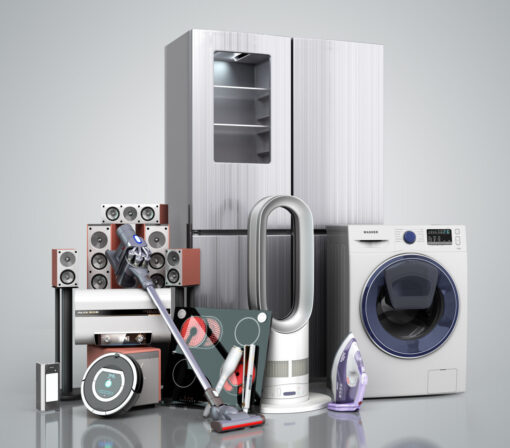 19 PALLET TRUCKLOAD OF ASSORTED GRADE C WHITEGOODS TO INCLUDE DISHWASHERS, REFRIDGERATORS, WASHING MACHINES AND MORE
