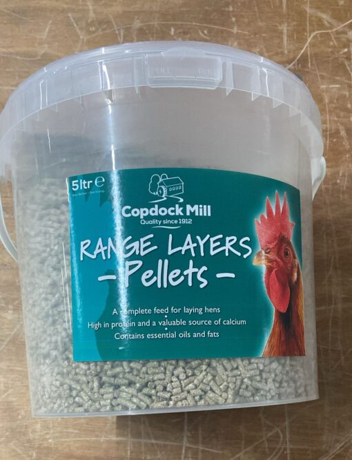 1 PALLET OF 60 X 5L COPDOCK MILL RANGE LAYERS PELLETS FOR HENS