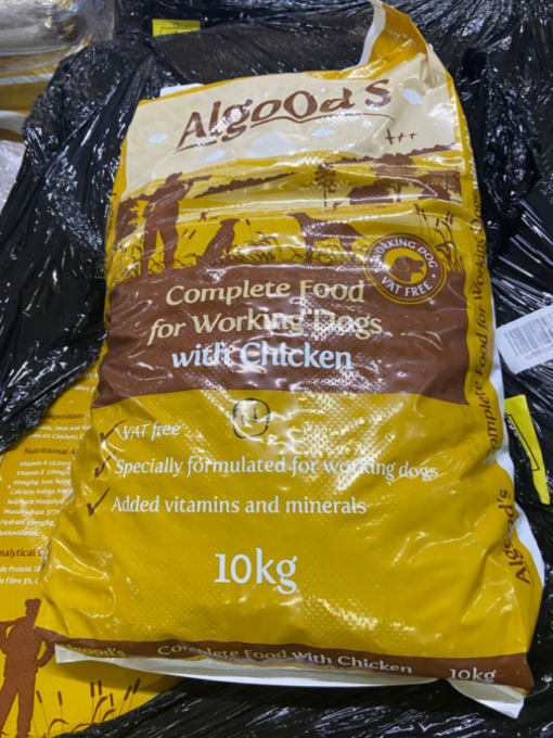 1 PALLET OF ALGOODS COMPLETE DRY DOG FOOD WITH CHICKEN. BBE: 01/25