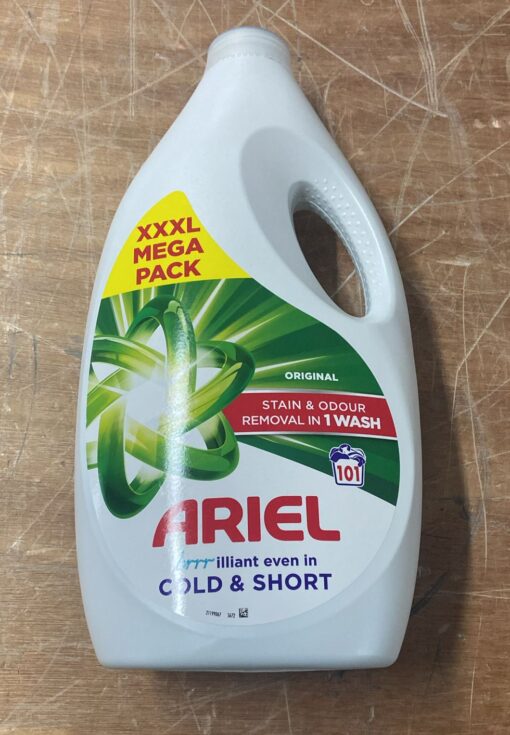 1 PALLET OF 105 X 3131ML XXL ARIEL ORIGINAL LAUNDRY DETERGENT