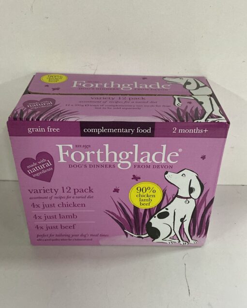 1 X PALLET FORTHGLADE COMPLEMENTARY WET DOG FOOD VARIETY PACK (BBE JULY 2025)