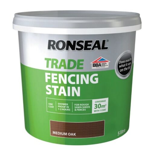 1 X PALLET OF RONSEAL TRADE FENCING STAIN IN MEDIUM OAK