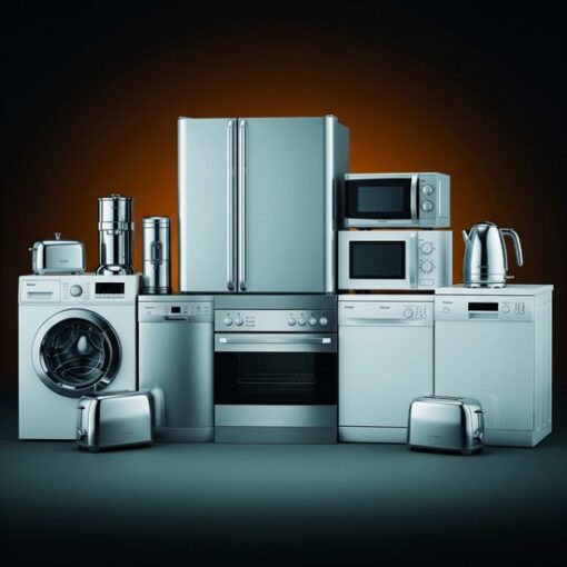 25 PALLET TRUCKLOAD OF ASSORTED WHITEGOODS TO INCLUDE ELECTRIC COOKERS, WASHING MACHINES, DISHWASHERS AND MORE