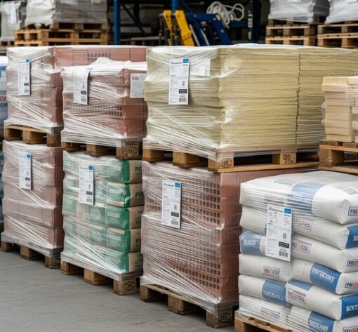 QUANTITY OF ASSORTED BUILDING MATERIALS TO INCLUDE A MIXED VARIETY OF BRICKS, TILES AND MORE (BIRMINGHAM)